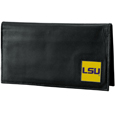 LSU Tigers Deluxe Leather Checkbook Cover